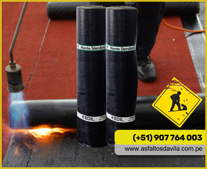 venta de manto asfaltico liso arenado